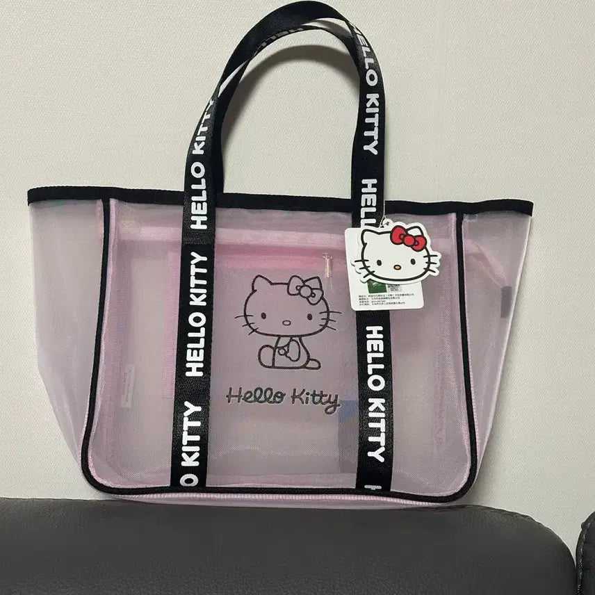 [BUNJANG] Hello Kitty Mesh Tote Bag / 새상품)헬로키티 메쉬 토트백