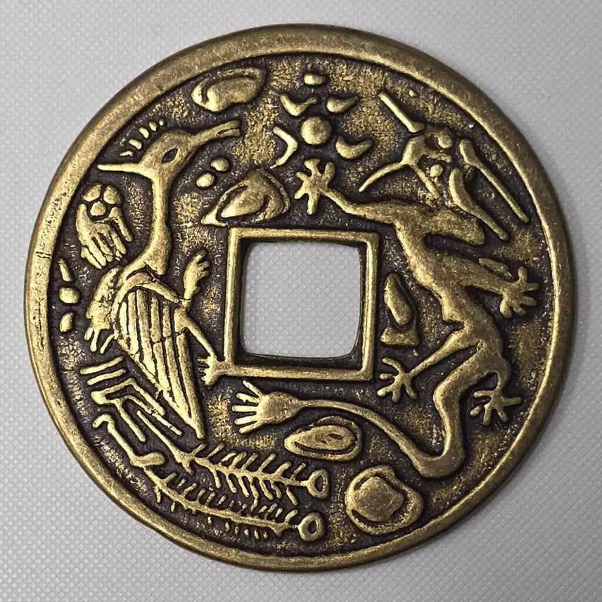 [BUNJANG] Ancient Chinese Coin Yongbongmun / [대형] 순치통보 용봉문 길상화전 zk-2862