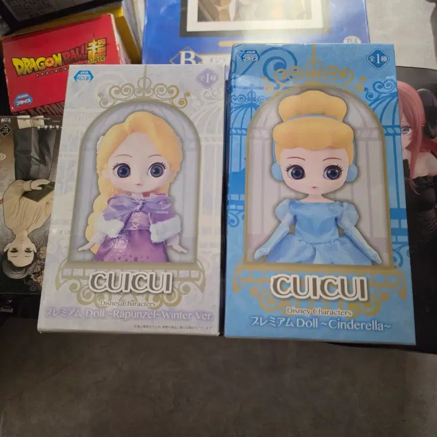[BUNJANG] CUICUI Disney Rapunzel Cinderella Figure / CUICUI 디즈니 라푼젤 신데렐라 피규어