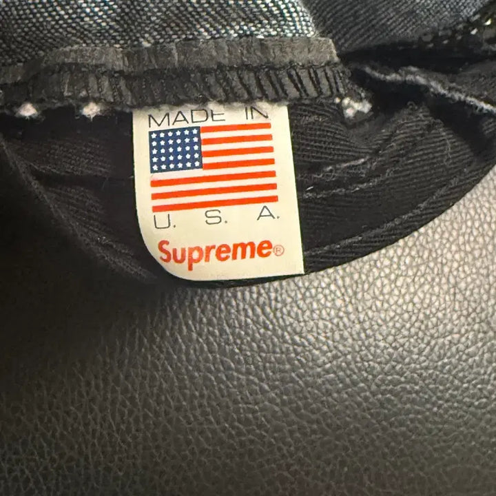 [BUNJANG] Supreme Denim Camp Cap / 슈프림 박스로고 캠프캡 모자 워시드 데님 스티치