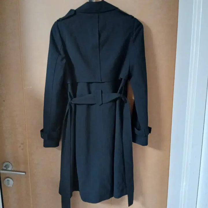 [BUNJANG] Kenneth Lady Black Trench Coat (Size 55) / 케네스레이디 블랙 트렌치 코트 55