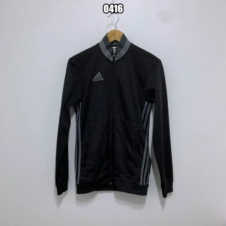 [BUNJANG] Adidas Classic Three-Stripe Black Track Top Jacket / S 아디다스 클래식 삼선 블랙 트랙탑 자켓