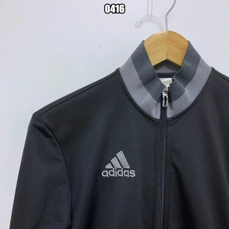 [BUNJANG] Adidas Classic Three-Stripe Black Track Top Jacket / S 아디다스 클래식 삼선 블랙 트랙탑 자켓