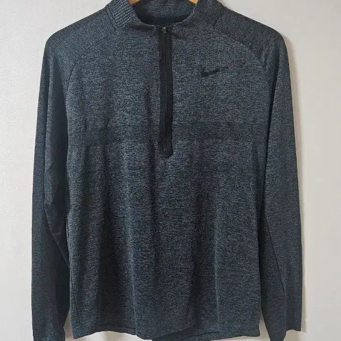 [BUNJANG] Nike Half-Zip Long Sleeve Shirt / 나이키 반집업 긴팔티 100