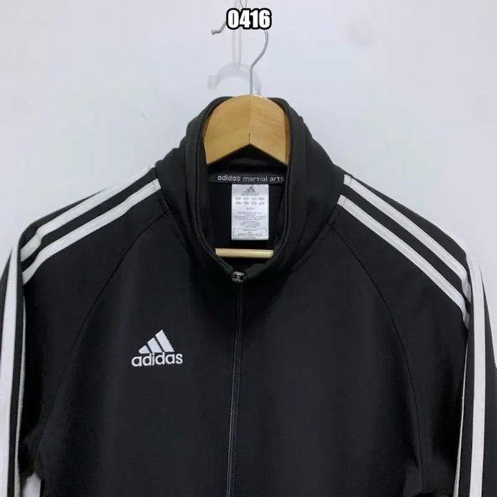 [BUNJANG] Adidas Classic Three-Stripe Black Track Jacket / S 아디다스 클래식 삼선 블랙 트랙탑 져지 자켓