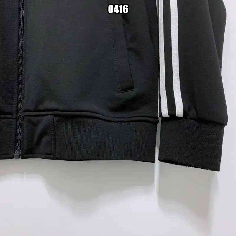 [BUNJANG] Adidas Classic Three-Stripe Black Track Jacket / S 아디다스 클래식 삼선 블랙 트랙탑 져지 자켓