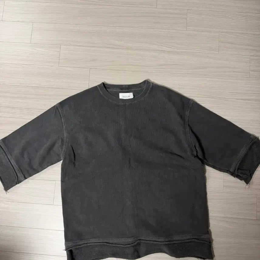 [BUNJANG] Cal O Line Charcoal Three-Quarter Sleeve Knit / [M] 칼오라인 차콜 칠부니트