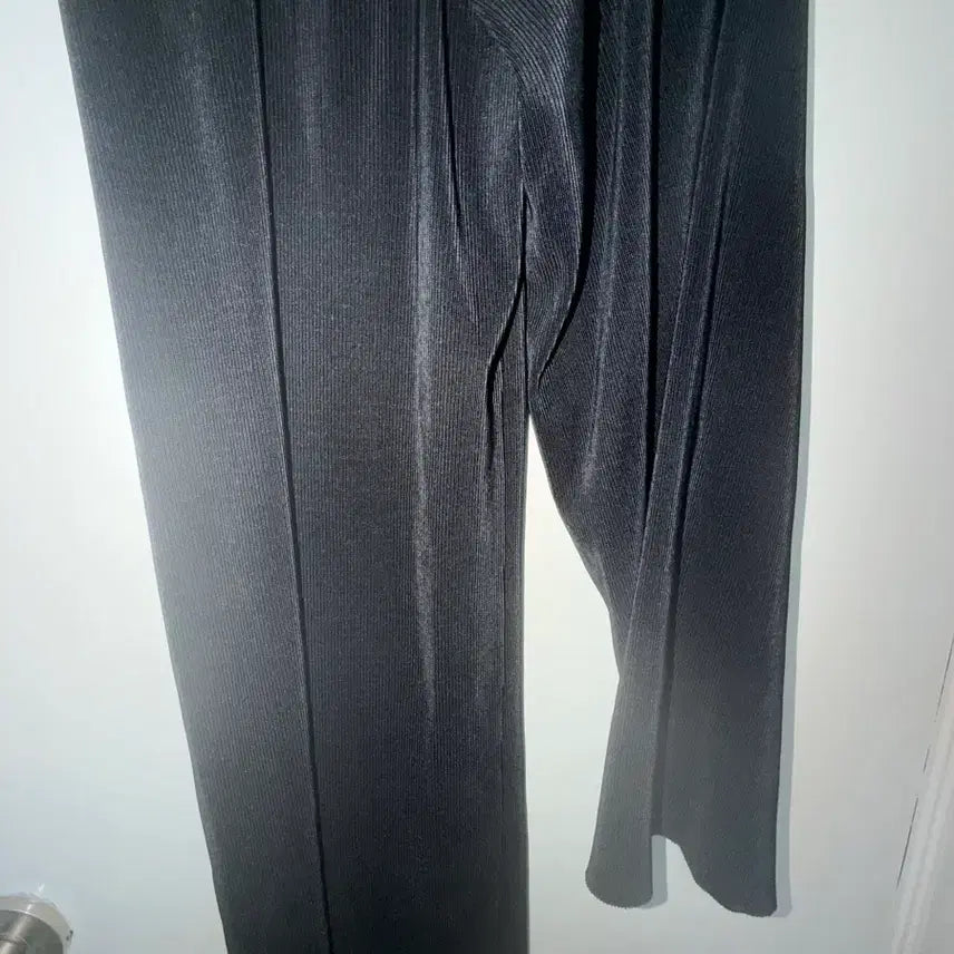 [BUNJANG] Black Pleated Wide Banding Pants / 블랙 와이드 플리츠 밴딩 팬츠