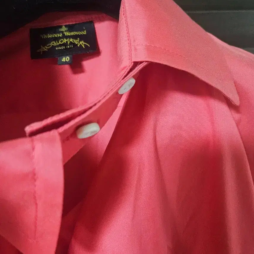 [BUNJANG] Vivienne Westwood Pink Blouse / 비비안웨스트우드 핑크 반팔 블라우스