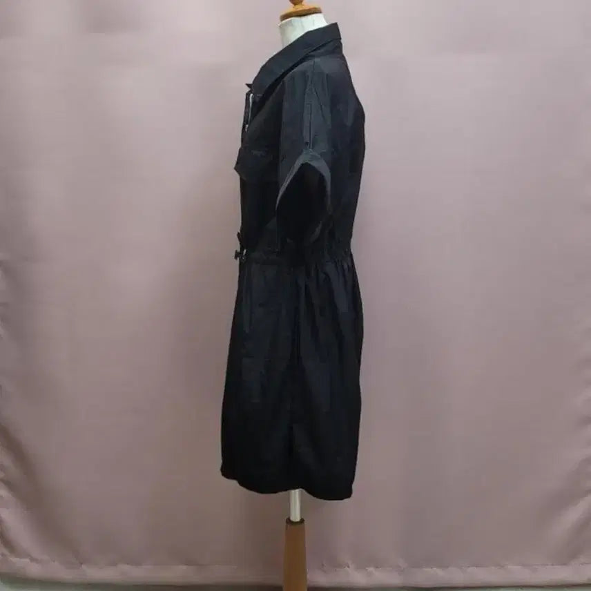 [BUNJANG] Unbranded Black String Shorts Jumpsuit / 바스락 스트링 반바지 점프수트 블랙