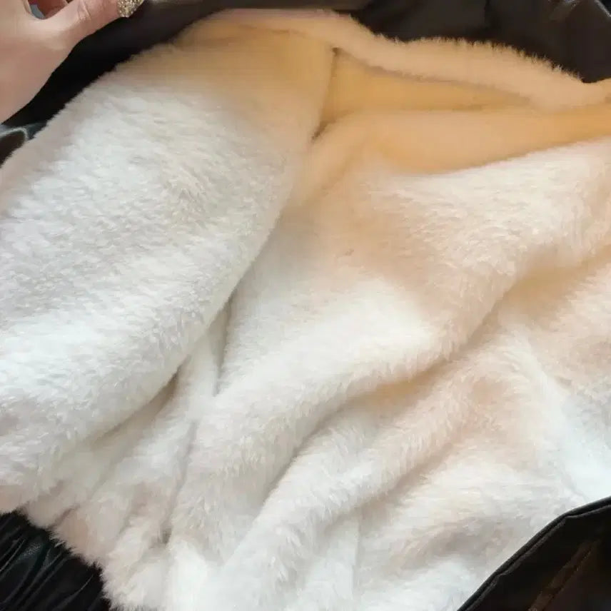 [BUNJANG] Leather and Sheepskin Jacket / 가죽양털자켓 레더자켓