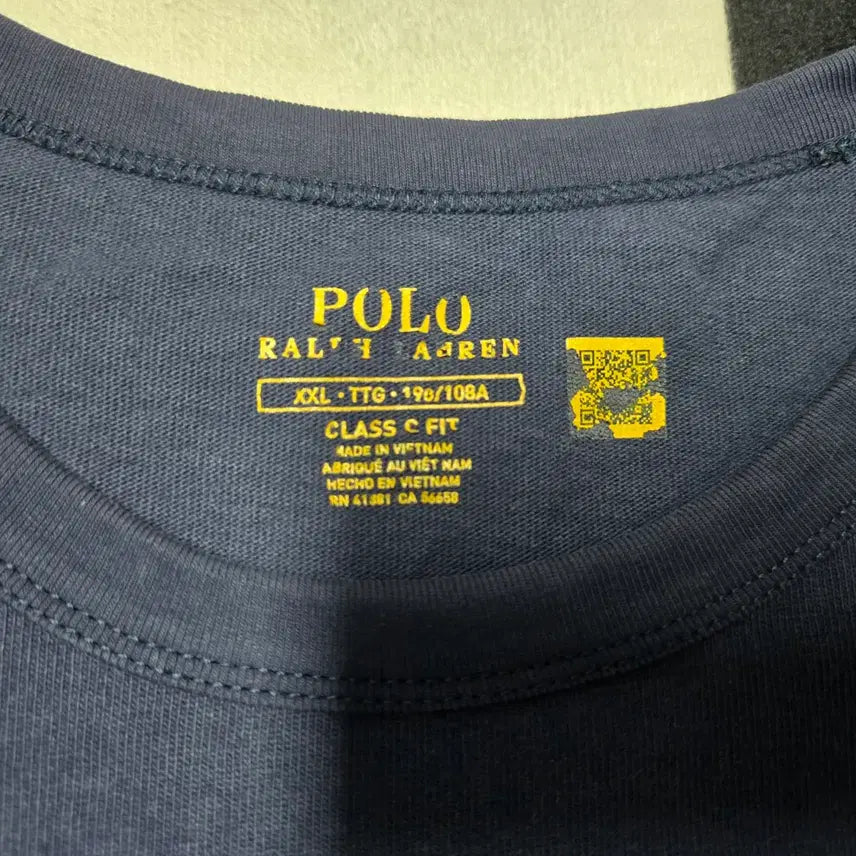 [SOLD OUT] [XXL] 폴로랄프로렌 클래식 헤비웨이트 반팔 티셔츠 네이비