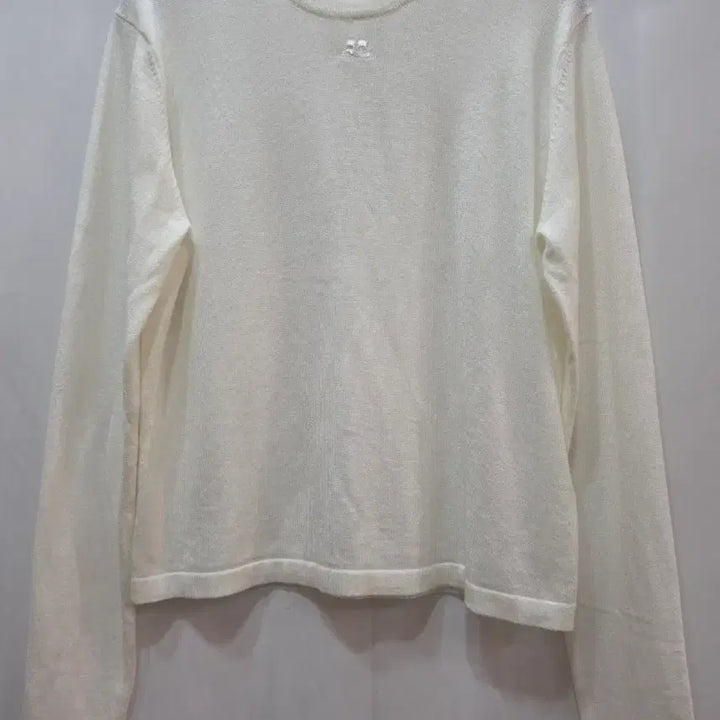 [SOLD OUT] (정품)꾸레쥬 화이트 긴팔 니트 티셔츠