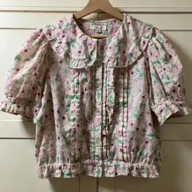 [BUNJANG] Thursday Island Floral Blouse / 써스데이아일랜드 불루종 블라우스