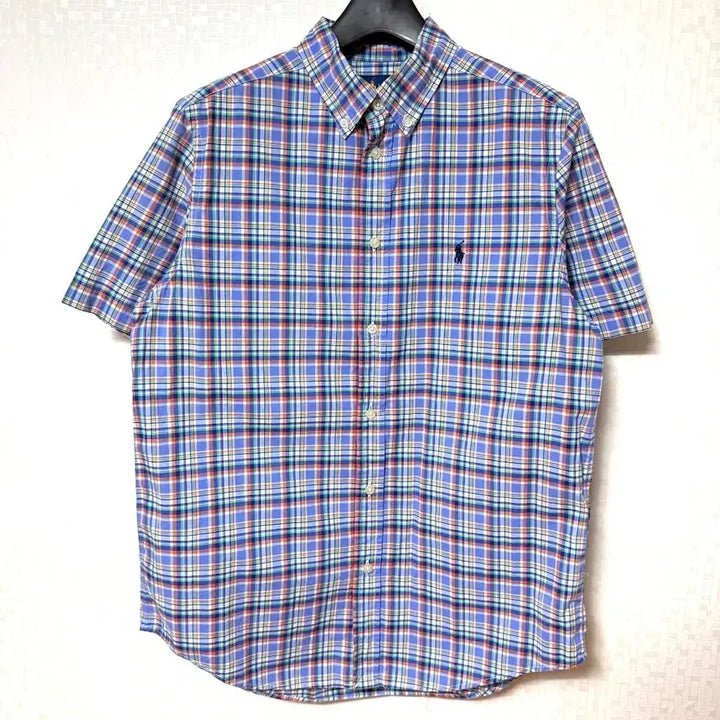 [BUNJANG] Polo Ralph Lauren Checkered Short Sleeve Shirt / [S,90]폴로랄프로렌 체크 반팔 셔츠 남방