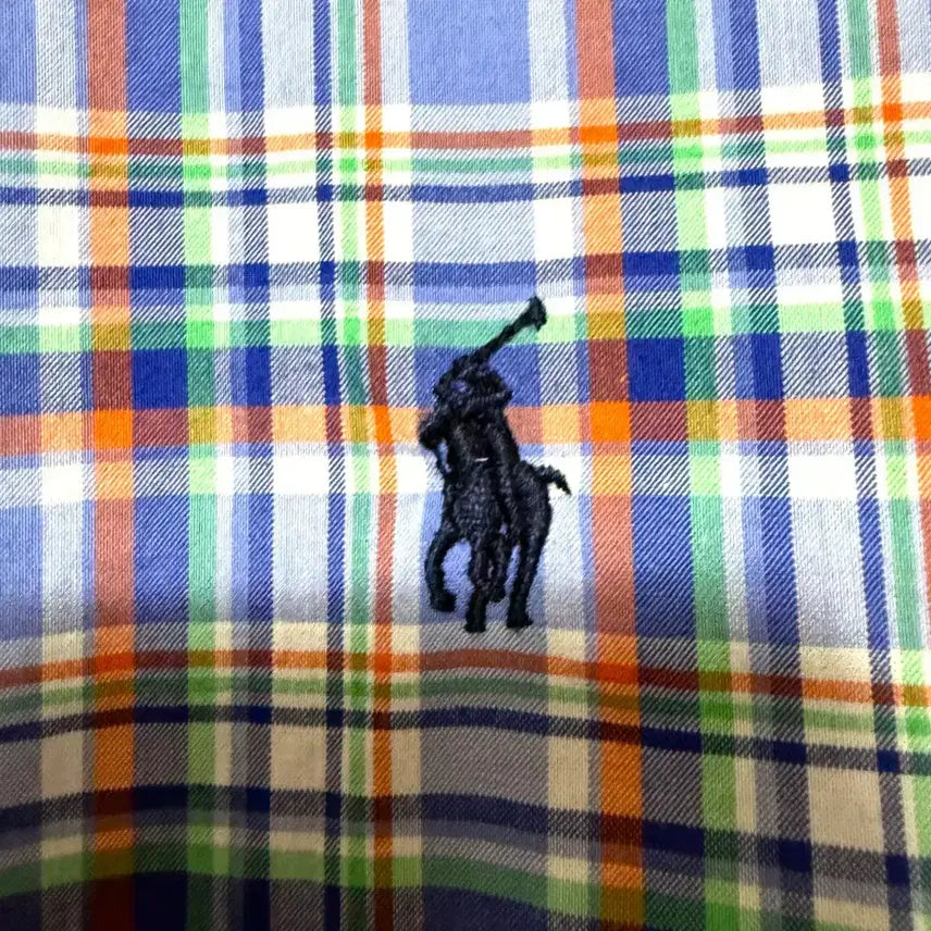 [BUNJANG] Polo Ralph Lauren Checkered Short Sleeve Shirt / [S,90]폴로랄프로렌 체크 반팔 셔츠 남방