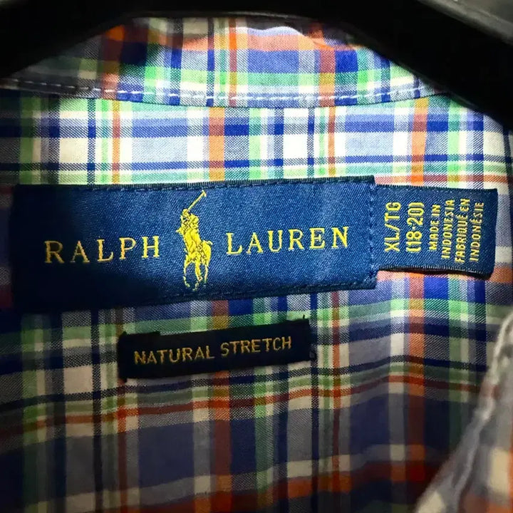 [BUNJANG] Polo Ralph Lauren Checkered Short Sleeve Shirt / [S,90]폴로랄프로렌 체크 반팔 셔츠 남방