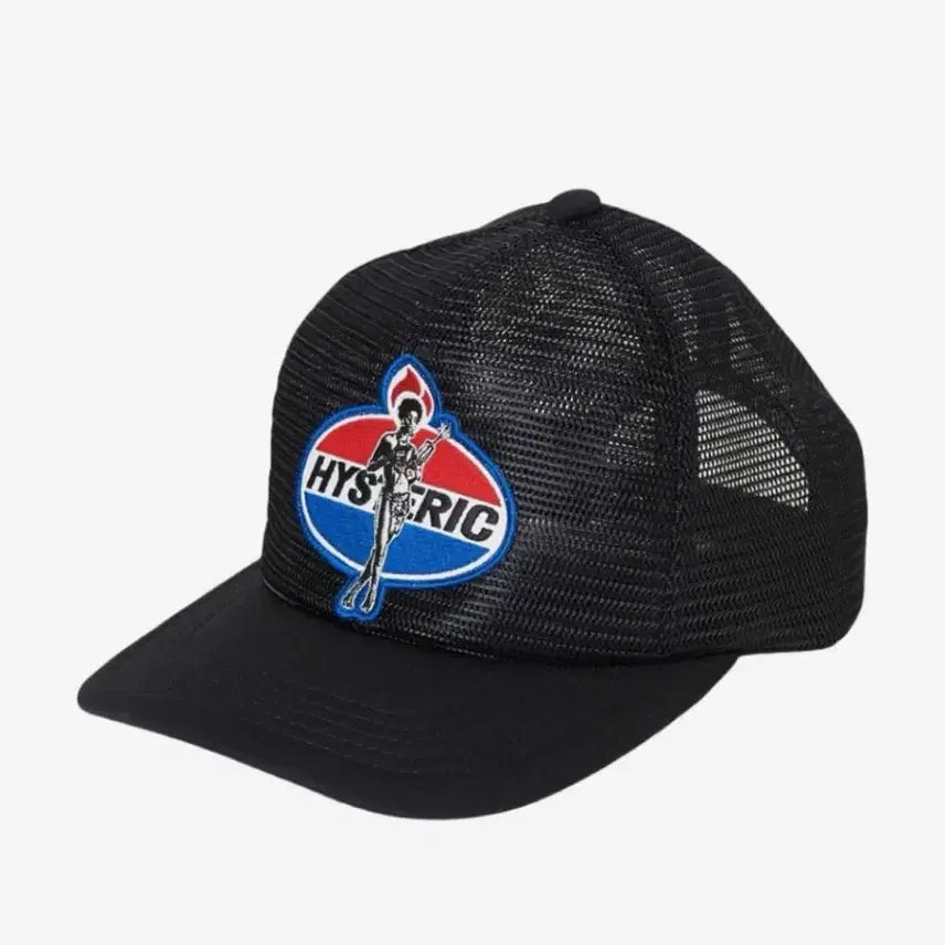[BUNJANG] Hysteric Glamour Dynamite Angel Patch All Mesh Cap / 히스테릭글래머 다이너마이트 엔젤패치 올 메쉬 캡 블랙
