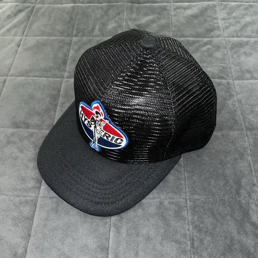 [BUNJANG] Hysteric Glamour Dynamite Angel Patch All Mesh Cap / 히스테릭글래머 다이너마이트 엔젤패치 올 메쉬 캡 블랙