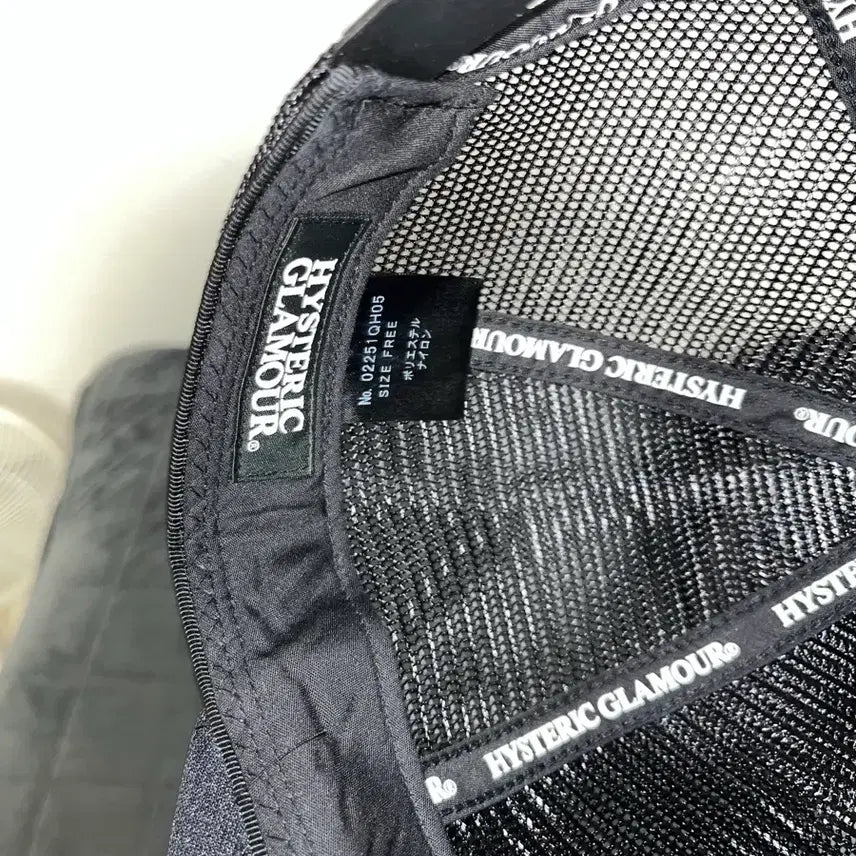 [BUNJANG] Hysteric Glamour Dynamite Angel Patch All Mesh Cap / 히스테릭글래머 다이너마이트 엔젤패치 올 메쉬 캡 블랙
