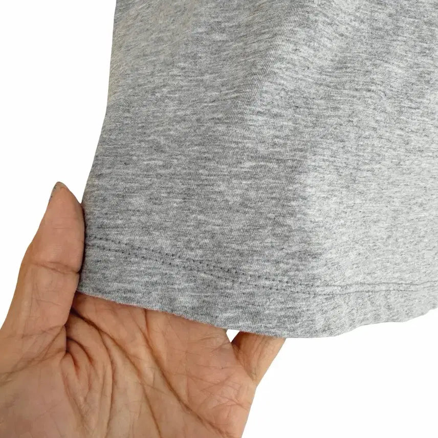 [BUNJANG] Gray Lettering Short Sleeve T-shirt / 교신안함)그레이 레터링 반팔 티셔츠