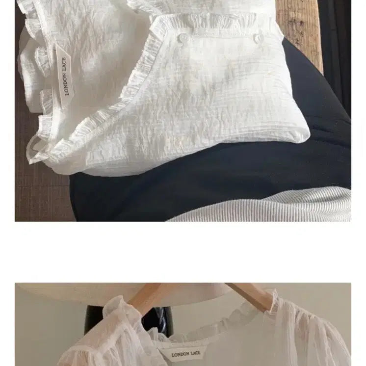 [SOLD OUT] 런던레이스 주드 프릴 블라우스 BL