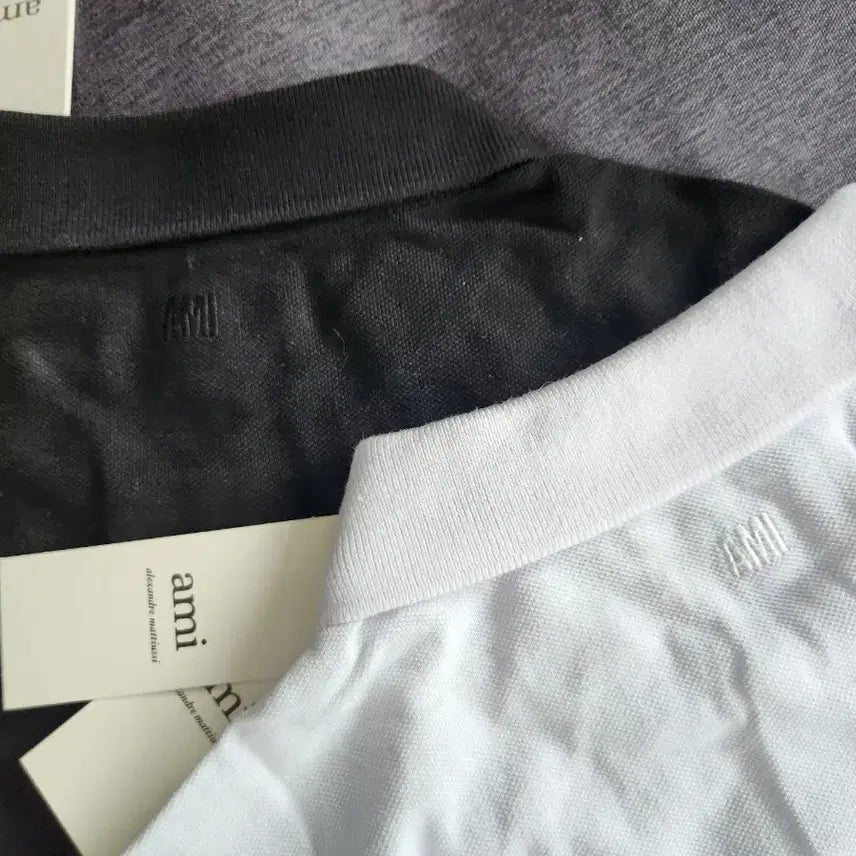 [BUNJANG] Ami Polo PK T-shirt Set / 1+1) 아미 폴로 타라 pk  2장 셋트