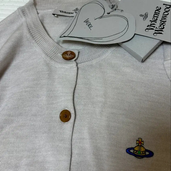 [BUNJANG] Vivienne Westwood Bea Cardigan Beige Gray / 새상품 S 비비안 웨스트우드 베아 가디건 베이지 그레이