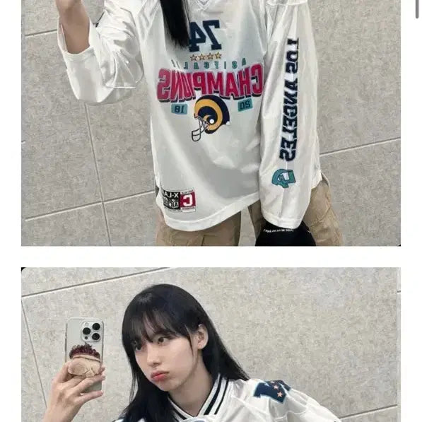 [BUNJANG] As If Cali Football Jersey / 에즈이프캘리 풋볼 저지