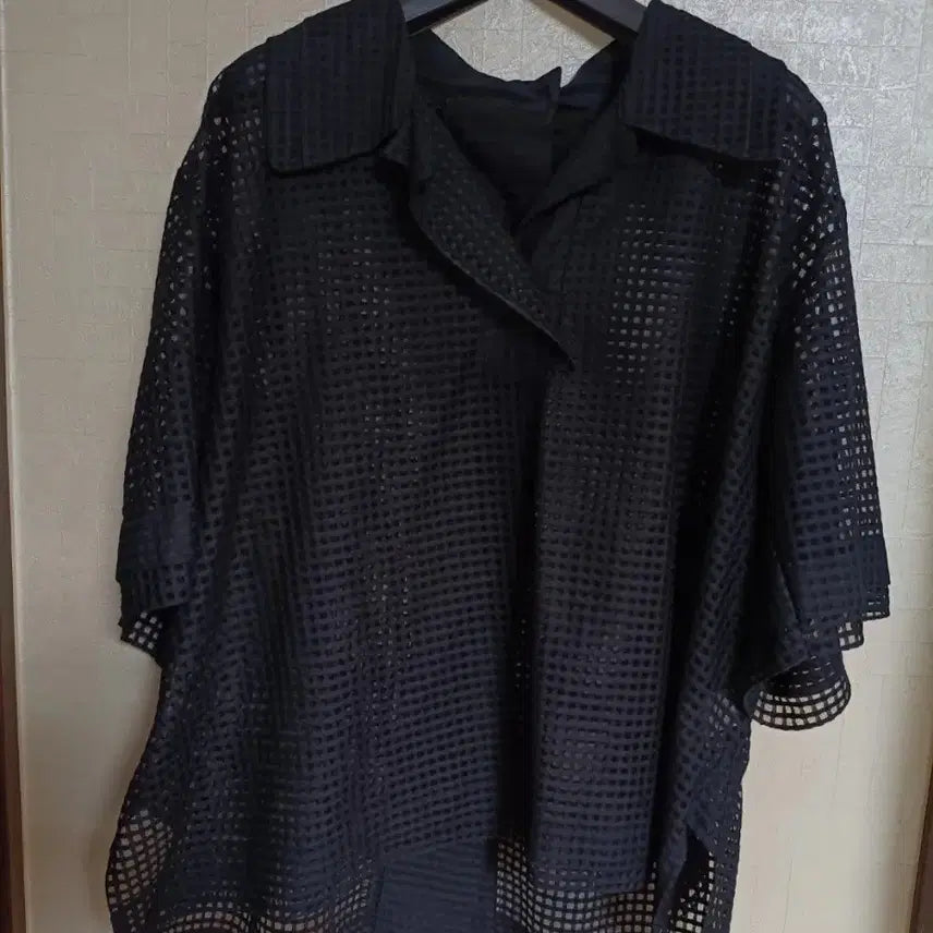 [BUNJANG] System Black See-through Blouse / 새상품)한섬 시스템 블라우스