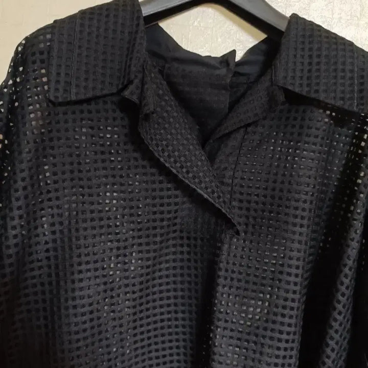 [BUNJANG] System Black See-through Blouse / 새상품)한섬 시스템 블라우스