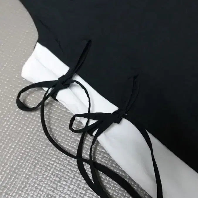 [BUNJANG] Layered Cami Dress - Black / 레이어드 나시 원피스 블랙 새상품