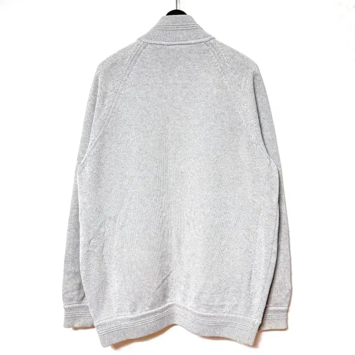 [BUNJANG] Lacoste Knit Zip-Up Jacket Gray / [L,100]라코스테 니트 집업 자켓 가디건 그레이