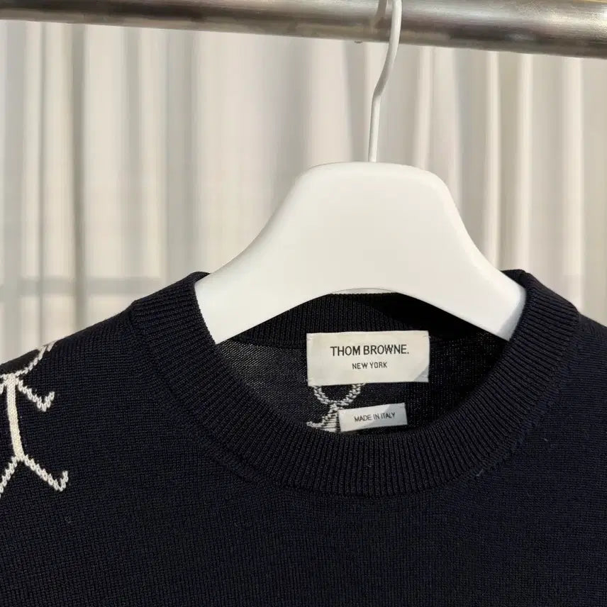 [BUNJANG] Thom Browne Mr. Thom Merino Wool Knit / (1) 톰브라운 사선완장 미스터 톰 메리노 울 니트