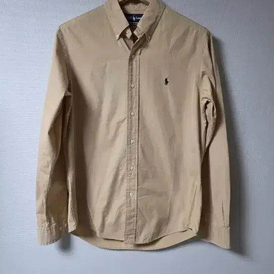 [BUNJANG] Polo Ralph Lauren Beige Oxford Shirt / 폴로 랄프로렌 베이지 옥스포드 셔츠 65 오버핏