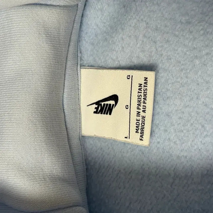 [BUNJANG] Nike Solo Swoosh Pullover Hoodie Blue White / 나이키 솔로 스우시 풀오버 후드 블루화이트