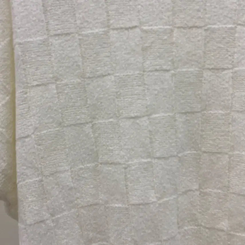 [BUNJANG] No Brand Ivory Gauze Knit Short Sleeve Shirt / [노브랜드] 화이트 아이보리 가오리타입 니트 반팔 ( 66추천)