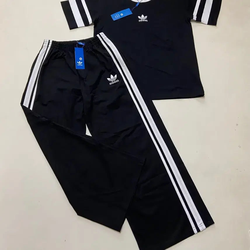 [BUNJANG] Adidas Training Suit Set Black / 아디다스 트레이닝복 세트 블랙