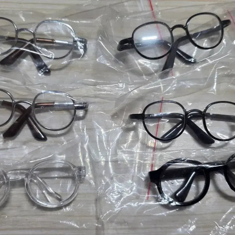 [BUNJANG] 10cm Doll Clothes Glasses (Thin Frame/Horn-Rimmed) / 10cm 인형옷 안경 은테, 검은테, 뿔테 양도