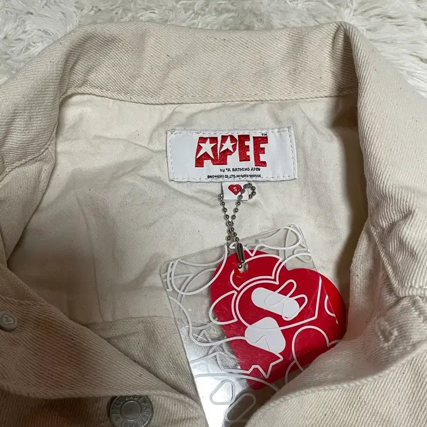 [BUNJANG] APEE Denim Jacket Ivory / APEE 데님자켓 아이보리