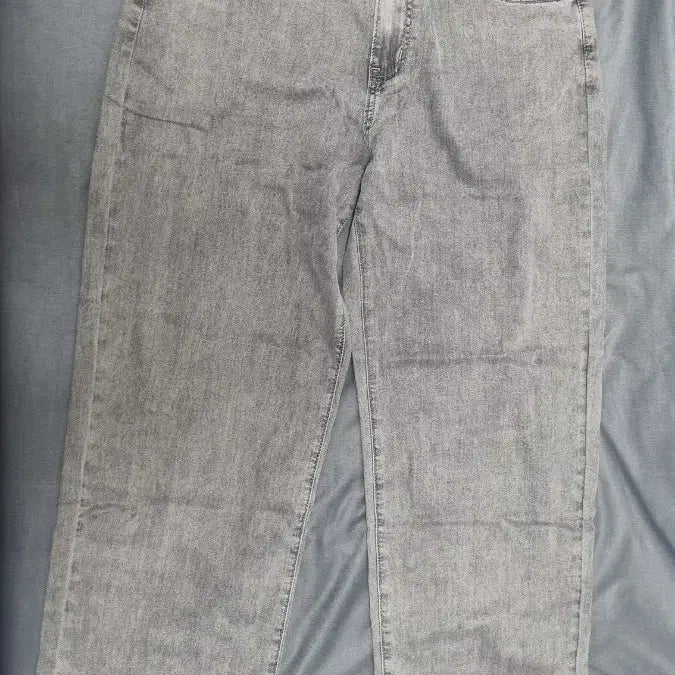 [BUNJANG] Tencel Denim Wide Pants / 회색 텐셀 데님 와이드 팬츠