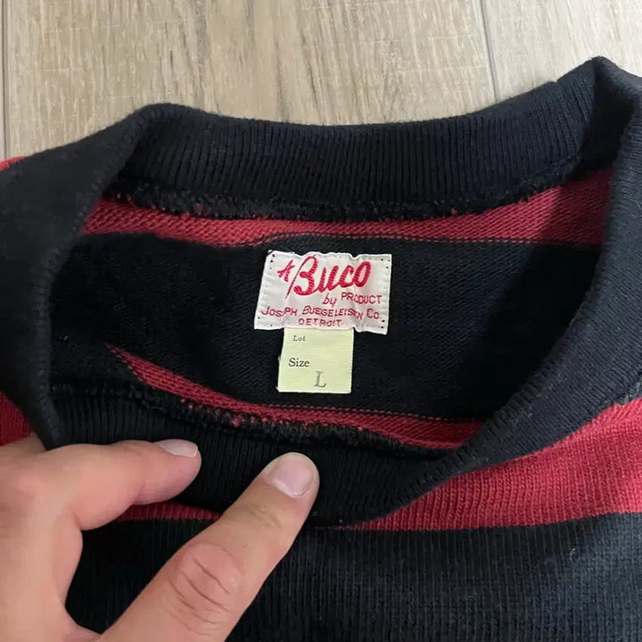 [BUNJANG] Real McCoy Buko Striped Racing Jersey / 리얼맥코이 부코 스트라이프 레이싱 져지