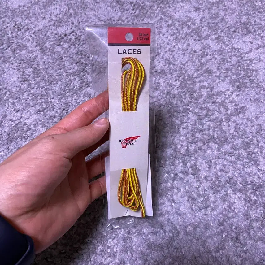[BUNJANG] Red Wing Talsan Shoelaces Tan/Gold 48-inch / [48인치] 레드윙 타슬란 신발끈 탄/골드