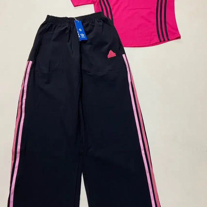[BUNJANG] Adidas Pink/Black Two-Piece Set / 아디다스 핑크/블랙 상하의 세트 M(S)