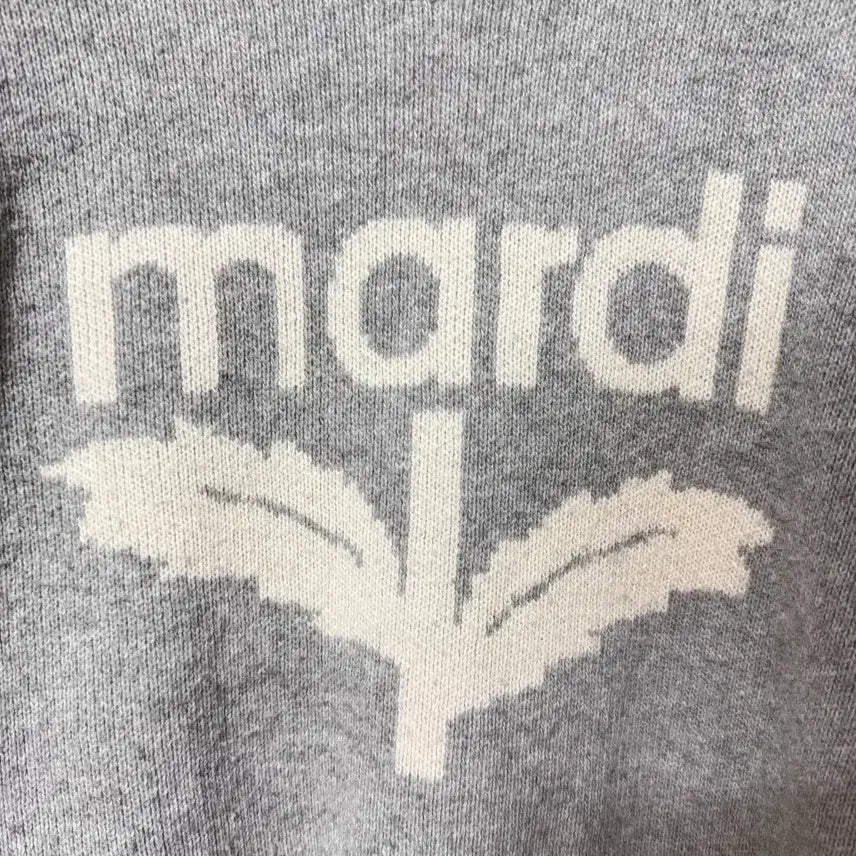 [BUNJANG] Mardi Mercredi Wool Cashmere Big Logo Knit Sweater / [Free]마르디 여성 울 캐시미어 빅로고 니트 스웨터