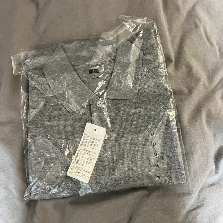 [BUNJANG] Uniqlo PK Polo Shirt Gray M / 유니클로 PK 카라티 그레이 M 새제품