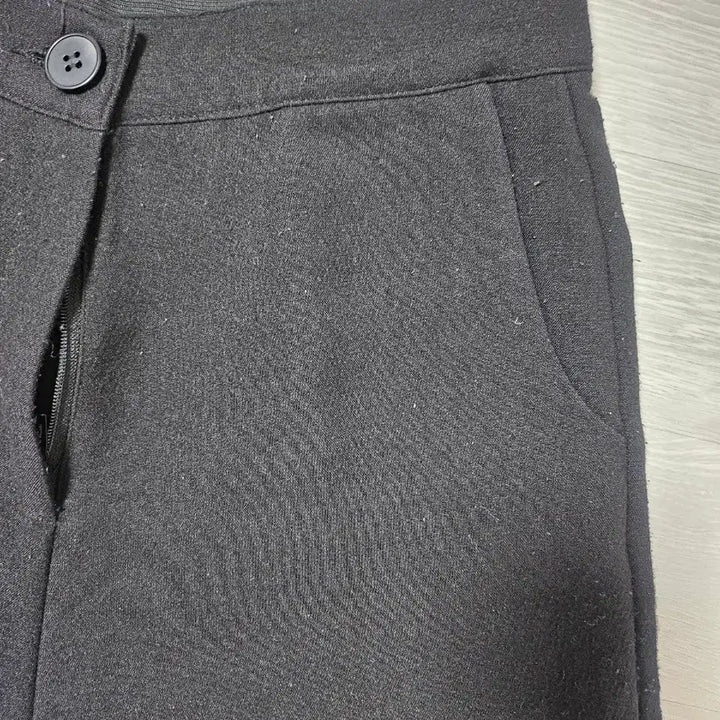 [BUNJANG] GoGoSing Black Wide Winter Slacks / 고고싱 겨울 기모 블랙 와이드 슬랙스