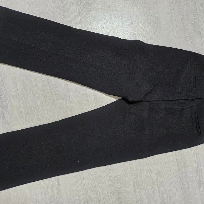 [BUNJANG] GoGoSing Black Wide Winter Slacks / 고고싱 겨울 기모 블랙 와이드 슬랙스