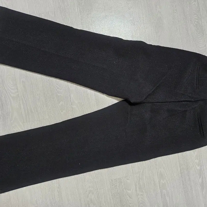 [BUNJANG] GoGoSing Black Wide Winter Slacks / 고고싱 겨울 기모 블랙 와이드 슬랙스