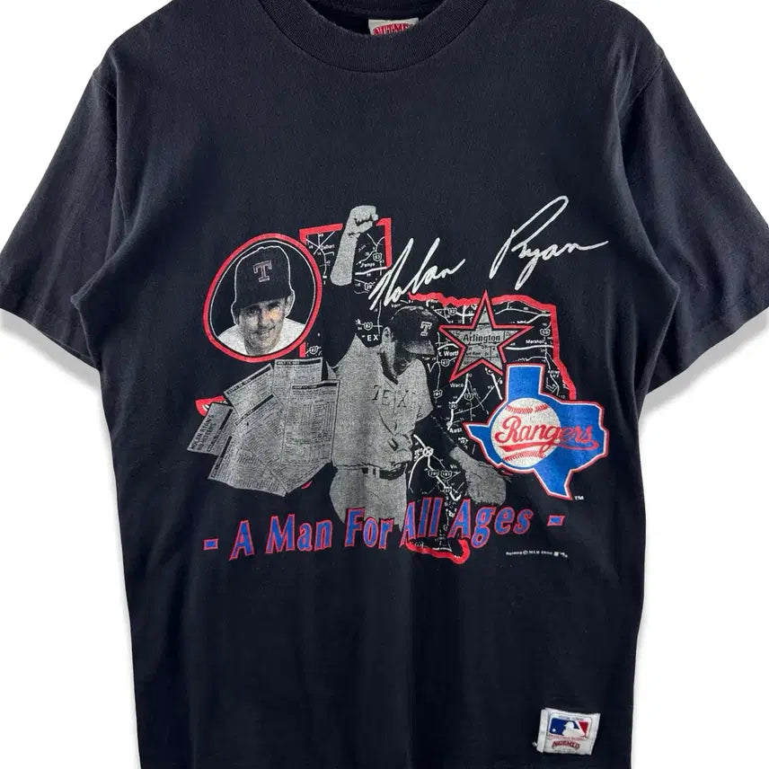 [BUNJANG] Nolan Ryan Rangers Vintage T-shirt / 90S Nolan Ryan 레인저스 반팔티3159